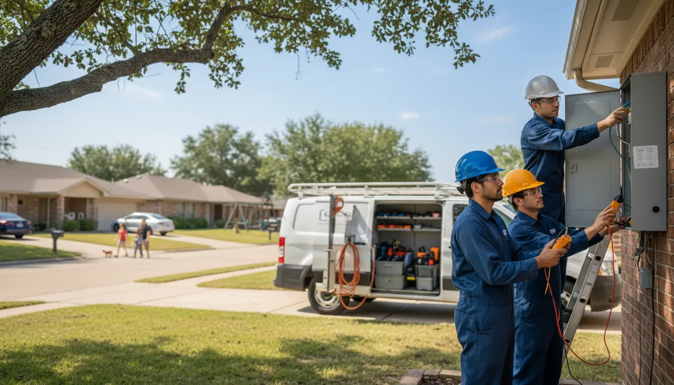 Certified electrician providing emergency electrical services in Midland, TX